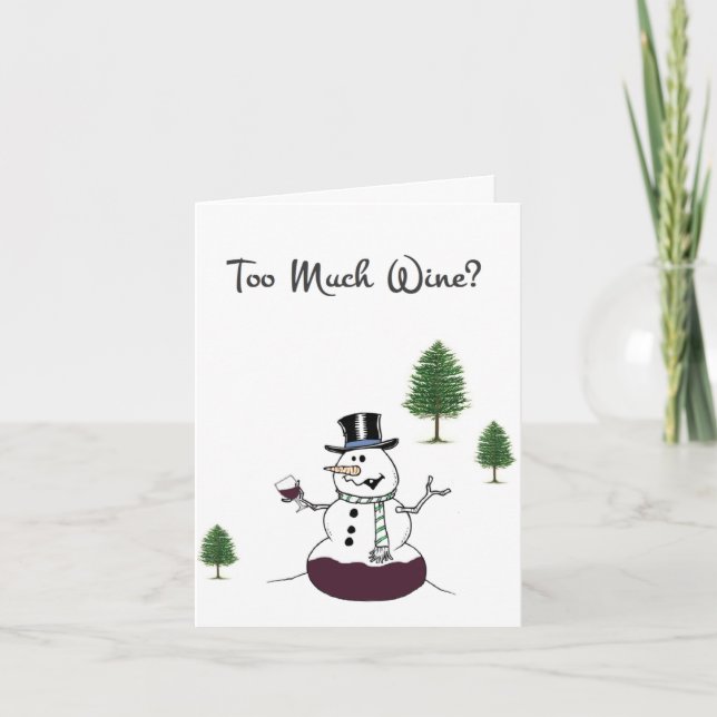 Cartão De Festividades Demasiado (Frente)