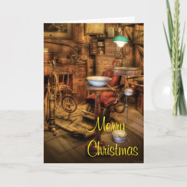 Cartão De Festividades Dentista - Escritório Dentista (Frente)