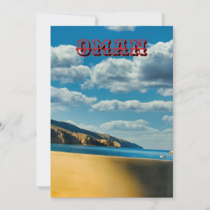 Cartão De Festividades Descubra a beleza majestosa de Omã