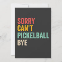 Desculpe, mas não consigo pegar o Pickeball Bye En