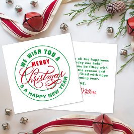 Cartão De Festividades Desejamos-Lhe Um Feliz Natal