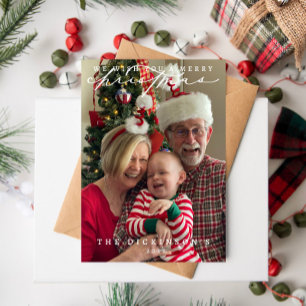 Cartão De Festividades Desejamos-Lhe Um Feliz Natal Para A Família