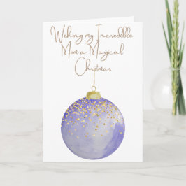 Cartão De Festividades Desejando à minha mãe um Natal mágico