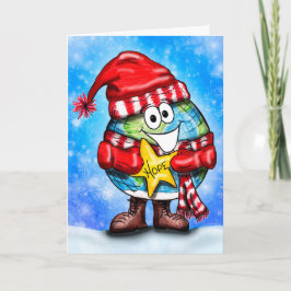 Cartão De Festividades Desejando a você um Mundo de Esperança