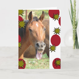 Cartão De Festividades Desejando lhe lotes dos risos!