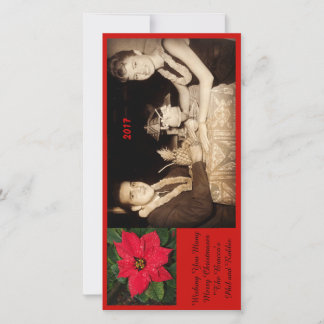 Cartão De Festividades Desejando lhe muito Christmases alegre