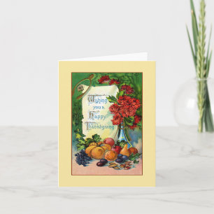 Cartão De Festividades Desejando-lhe um Feliz Notecard de Ação de Graças