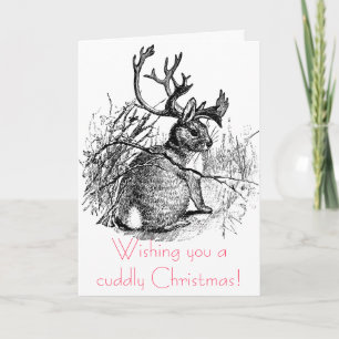 Cartão De Festividades Desejando-lhe um Natal fofinho!