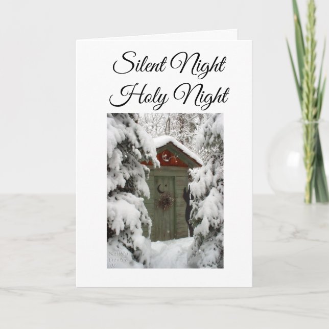 CARTÃO DE FESTIVIDADES DESEJANDO-LHE UM NATAL "QUENTE" E "FELIZ" (Frente)