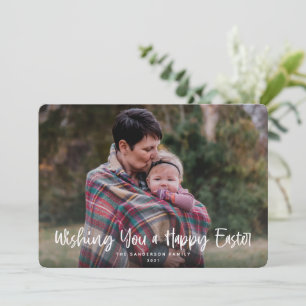 Cartão De Festividades Desejando-lhe uma foto de Felz pascoa