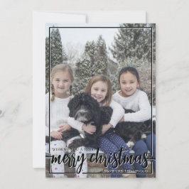 Cartão De Festividades Desejando-lhe uma foto vertical de Natal muito fel