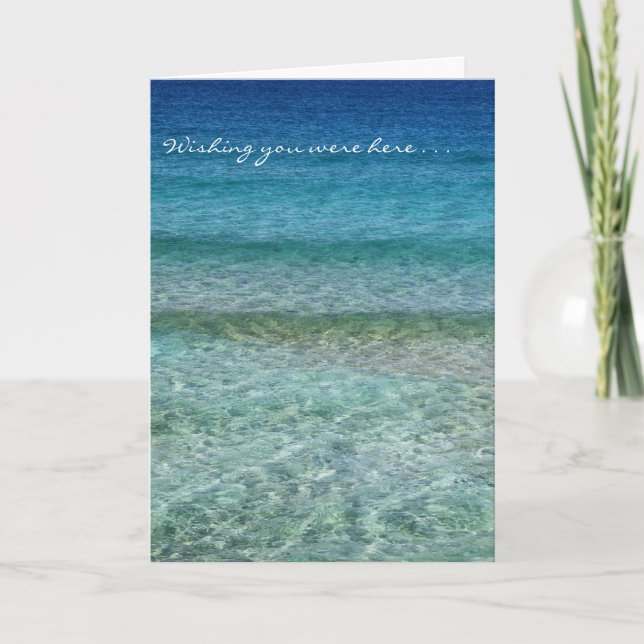 Cartão De Festividades Desejando que você estivesse aqui, envelopes inclu (Frente)