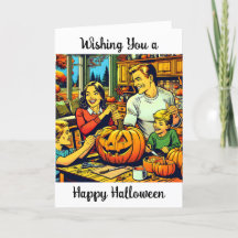Desejando um Feliz Halloween Nostálgico