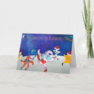 Cartão De Festividades Desejando uma estação alegre