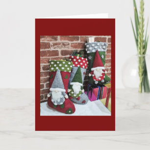 CARTÃO DE FESTIVIDADES "DESEJANDO UNS ARMAZENAMENTOS PREENCHIDOS NO NATAL