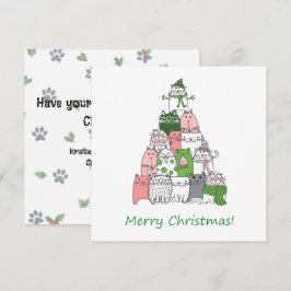 Cartão De Festividades Deseje a si um Natal Peludo e Alegre!