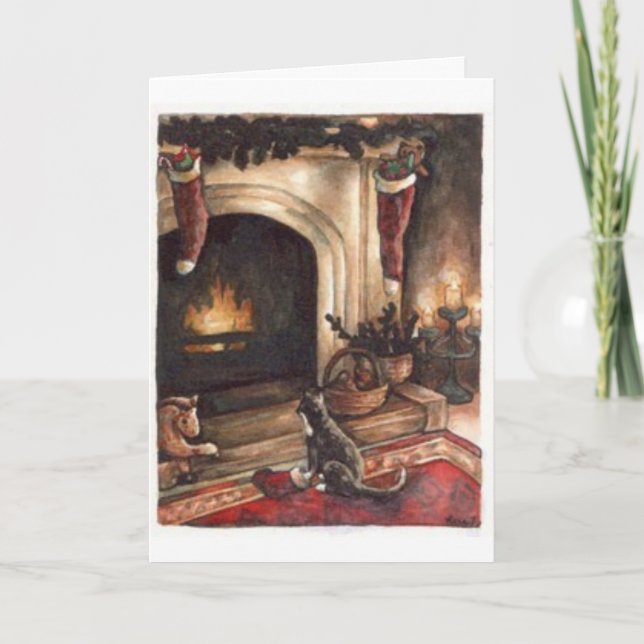 Cartão De Festividades Desejo do Natal (Frente)