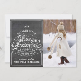 Cartão De Festividades Desejo do quadro do vintage você foto do Feliz