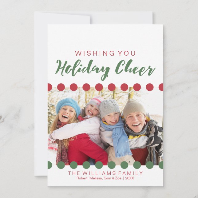 Cartão De Festividades Desejo-lhe um Natal - Foto (Frente)