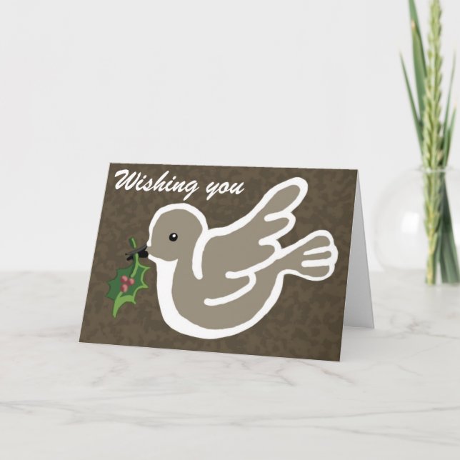 Cartão De Festividades Desejo-te (Frente)