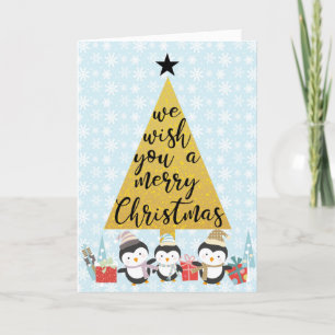 Cartão De Festividades Desejo-Te Um Feliz Natal   Foto da família