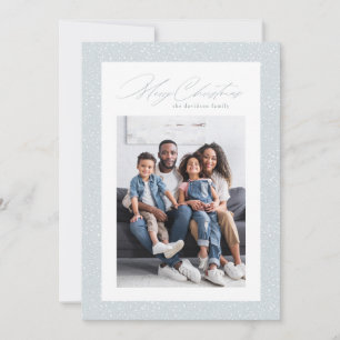 Cartão De Festividades Desejos calorosos um quadro simples de flocos de n