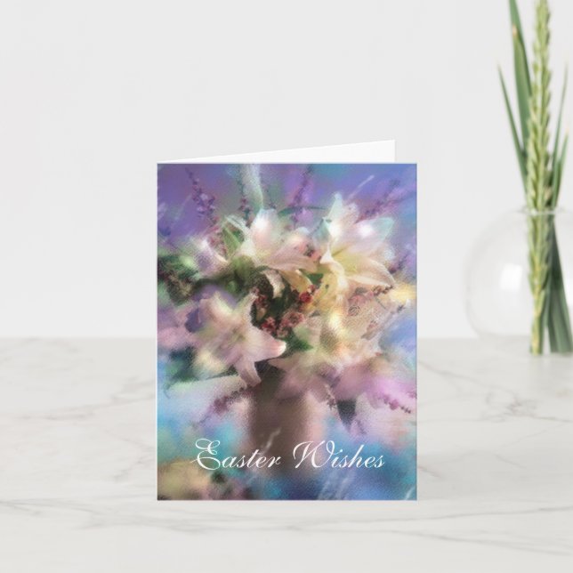 Cartão De Festividades Desejos da páscoa (Frente)