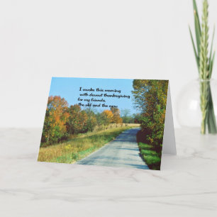 Cartão De Festividades Desejos de Ação de Graças