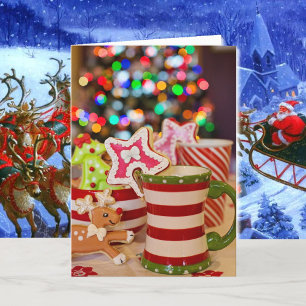 Cartão De Festividades Desejos De Aquecimento De Férias De Negócios Para