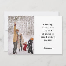 Desejos de Envio Tipográfico Preto e Branco Mínimo