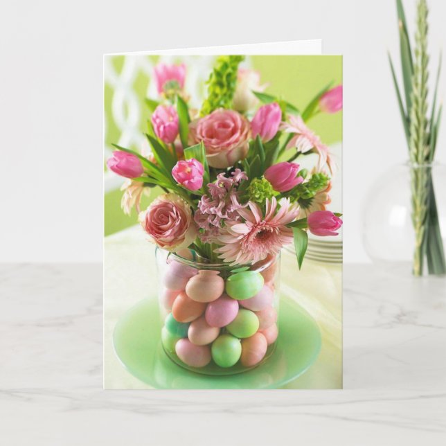 CARTÃO DE FESTIVIDADES **DESEJOS DE PÁSCOA ESPECIAIS PARA VOCÊ** (Frente)