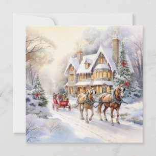 Cartão De Festividades Desejos Festivos de Fim de Ano