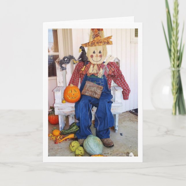 CARTÃO DE FESTIVIDADES DESEJOS POR UM **FELIZ AGRADECIMENTO** E **FALL** (Frente)