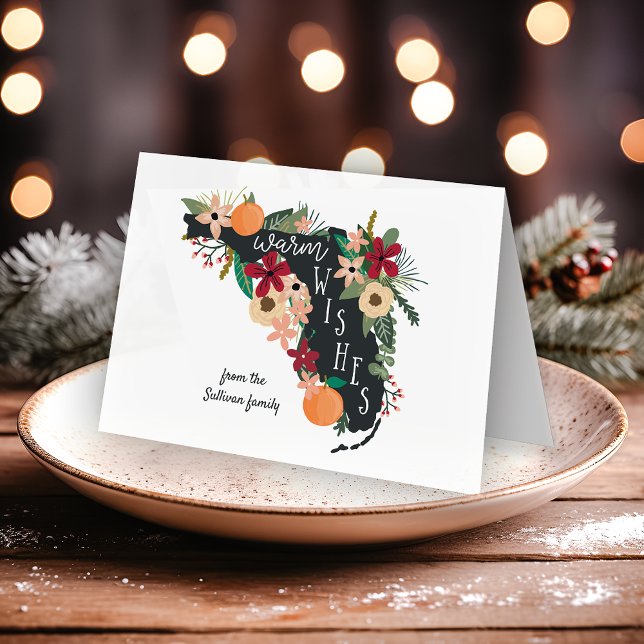 Cartão De Festividades Desejos Quentes Da Flórida (Criador carregado)