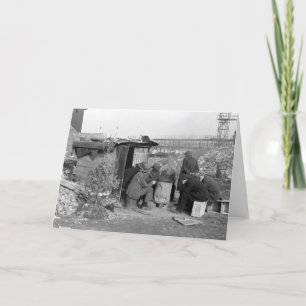 Cartão De Festividades Desempregados e sem-abrigo 1938