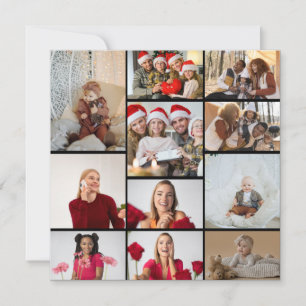 Cartão De Festividades Desenhe Sua Própria Colagem de 11 Fotos