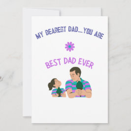 Cartão De Festividades Desenho divertido de sorvete para pai e filha