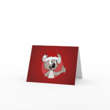 Desenhos animados do koala do Natal