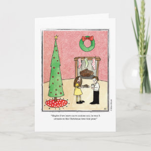 Cartão De Festividades Desenhos animados do NATAL por Ellen Elliott