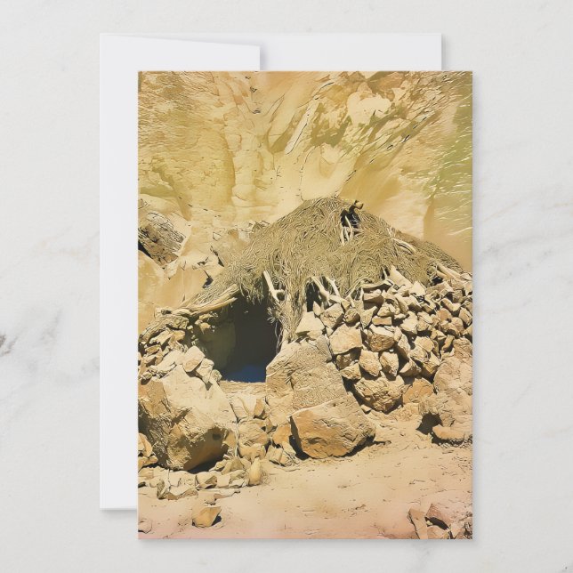 Cartão De Festividades Desert Dwelling (Frente)