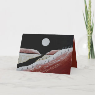 Cartão De Festividades Desert Southwest Cactus Natal