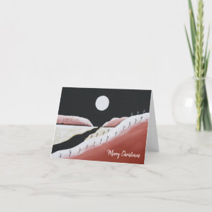 Cartão De Festividades Deserto de Cactus Natal Sudoeste