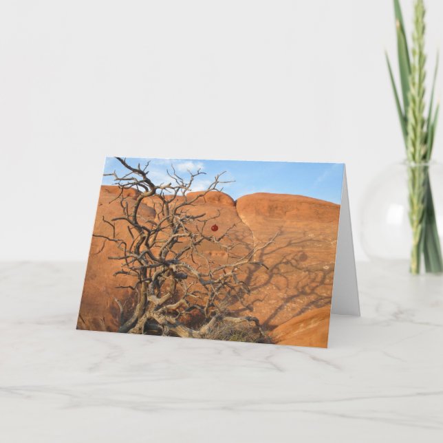 Cartão De Festividades Deserto Tannenbaum (Frente)