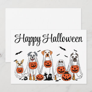 Cartão De Festividades Desfile da Turma do Boo — Um Tratamento de Hallowe