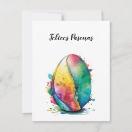 Cartão De Festividades Design Da Placa De felz pascoa Em Espanhol