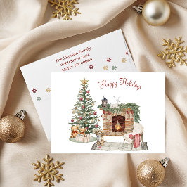 Cartão De Festividades Design de Cachorro Feliz de Dias Felizes - Cavapoo