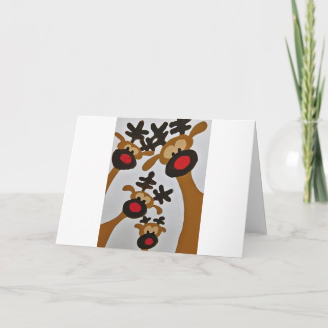 Cartão De Festividades Design de Captura de Olhos Modernos de Tendência Ú (Frente)