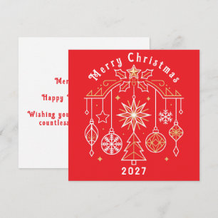 Cartão De Festividades Design de Feliz Natal 2027