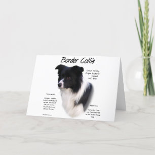 Cartão De Festividades Design de Histórico de Collie de Borda