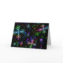 design de Natal com flocos de neve multicoloridos